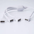 4-Way 4-Pin RGB LED Strip Y-Splitter with 5 Male Plugs — product image 4