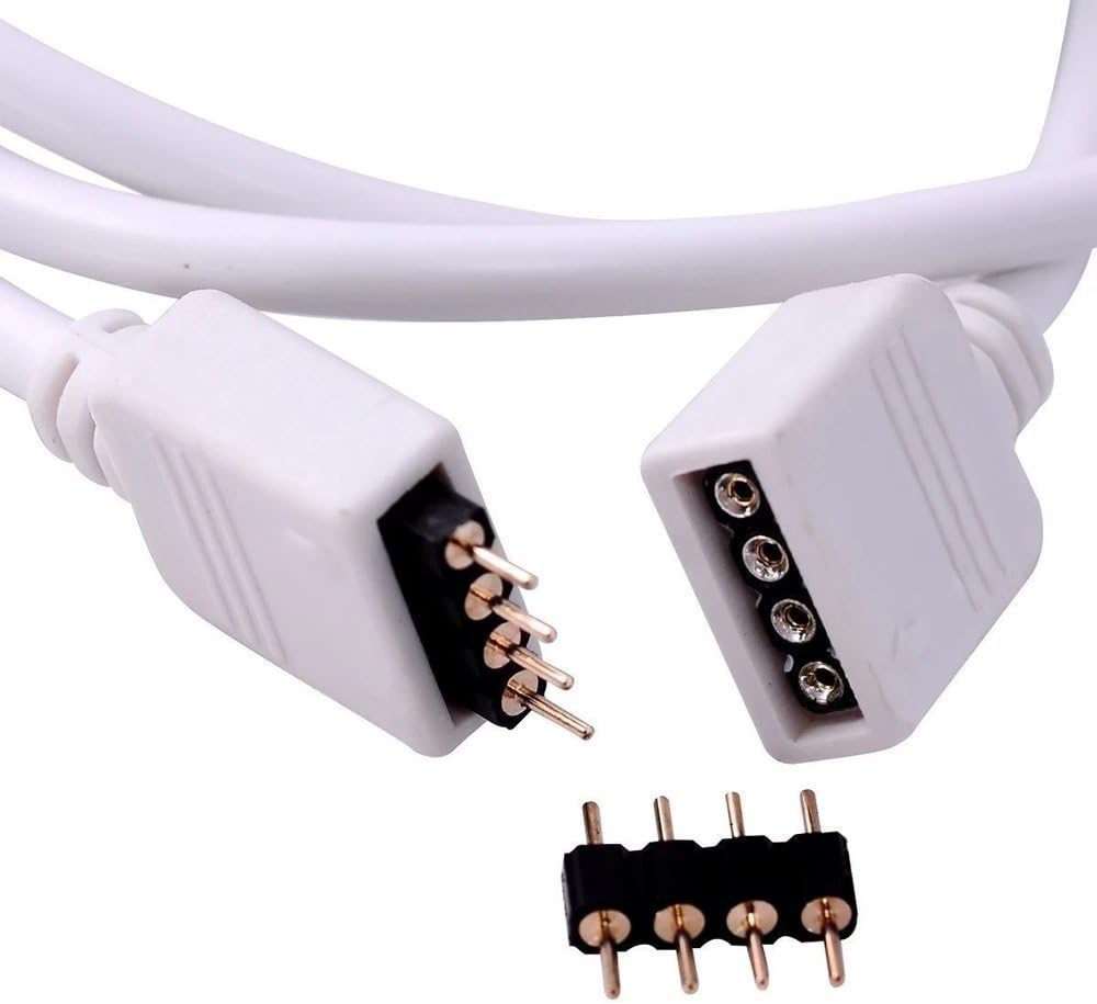 2-Pack 9.9FT RGB LED Extension Cables with 4-Pin Connectors — product image 4