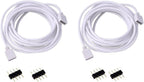 2-Pack 9.9FT RGB LED Extension Cables with 4-Pin Connectors — main image