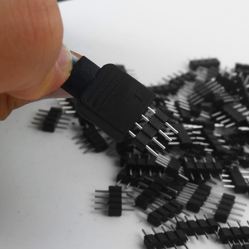 40-Pack 4-Pin Male-to-Male Connectors for RGB LED Strips — product image 7