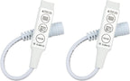 2-Pack Mini 3-Key Controllers for 4-Pin RGB LED Strips — main image