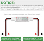 2-Pack RF Wireless Dimmer Controllers for Single-Color LED Strips — product image 3