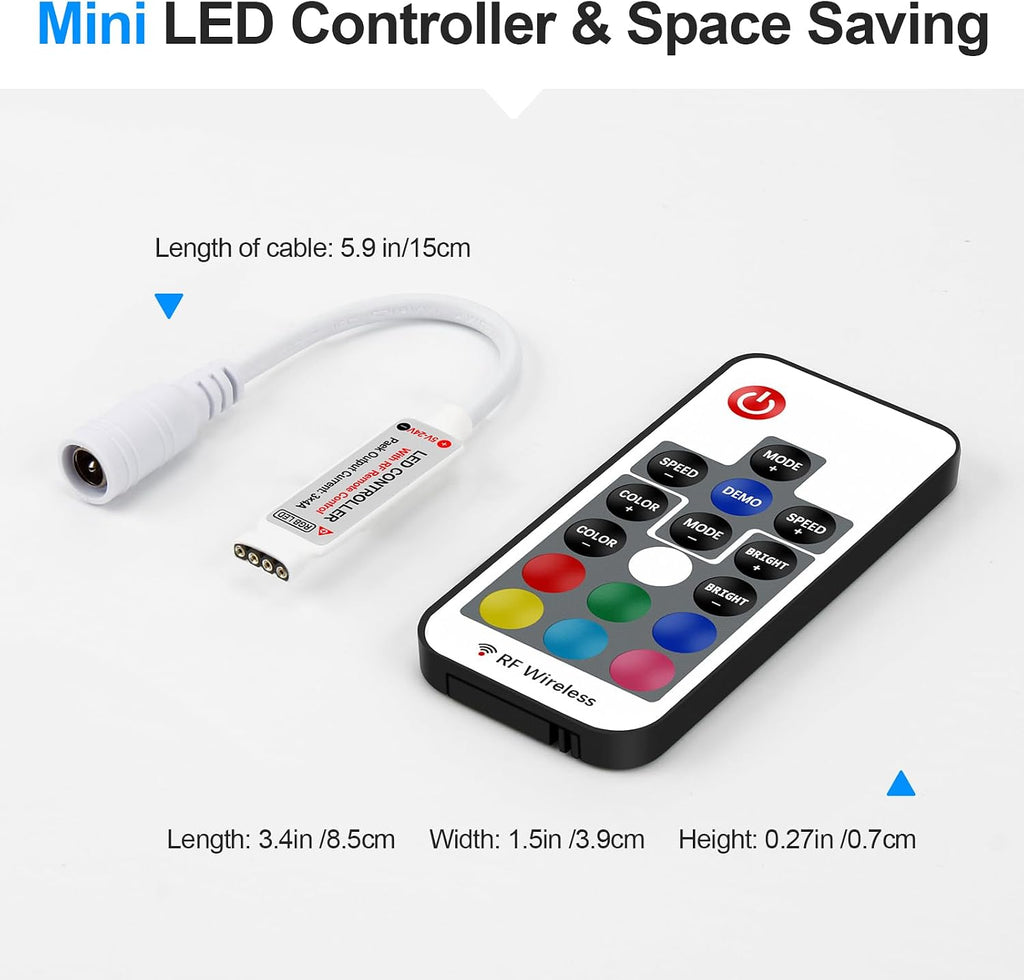 RF Wireless RGB Controller for 4-Pin 5050/3528 LED Strips — product image 2