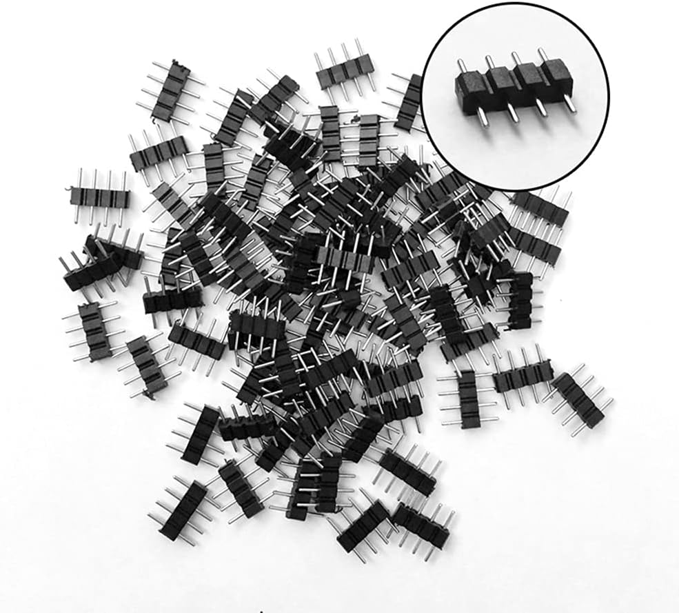 40-Pack 4-Pin Male-to-Male Connectors for RGB LED Strips — product image 3