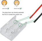 10-Pack 2-Pin 10mm Solderless Connectors for Single-Color LED Strips — product image 4