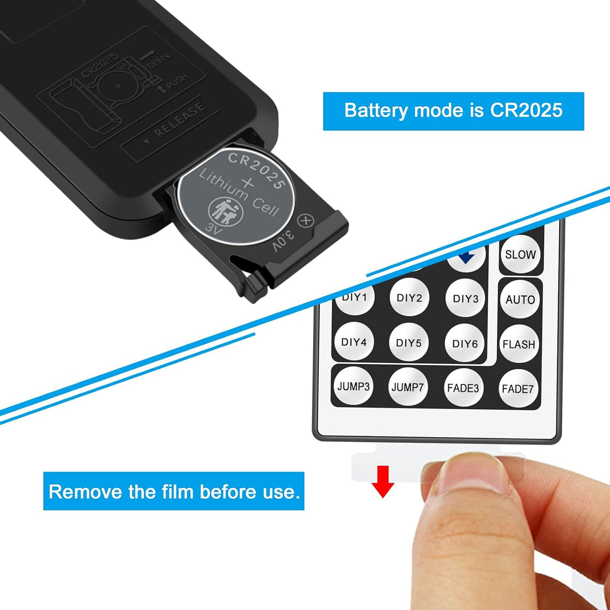 2-Port 4-Pin RGB LED Controller with 44-Key IR Remote — product image 5
