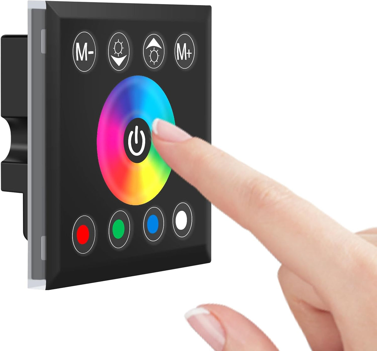 RGBW Wall-Mounted Touch Panel LED Controller for 12–24V Strips — main image