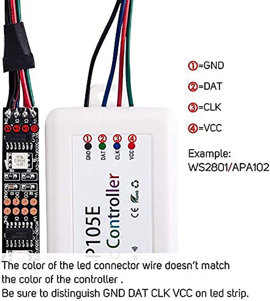 SP105E Bluetooth LED Controller for Up to 2,048 Pixels — product image 3