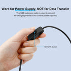 2-Pack 6.6FT USB-A to USB-C Power Cables with On/Off Switch — product image 3