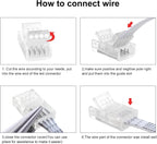 10-Pack 4-Pin 10mm RGB Strip Connectors with 32.8FT Cable — product image 7