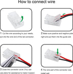 10-Pack 2-Pin 10mm Solderless Connectors for Single-Color LED Strips — product image 6