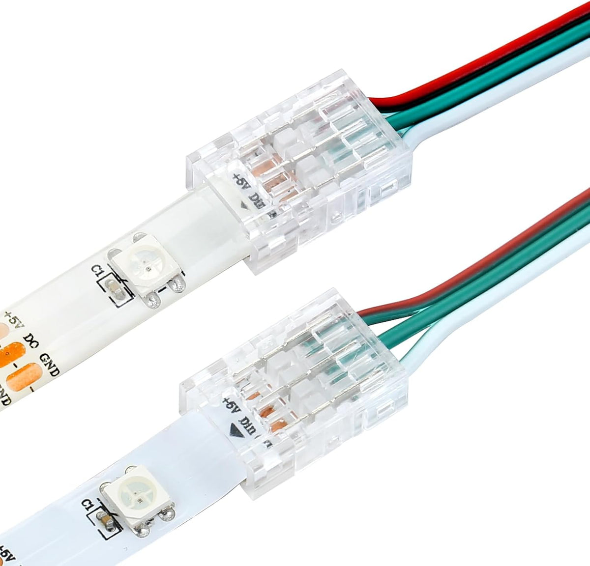 25-Pack 3-Pin 10mm Solderless Connectors for WS2811/WS2812B — main image