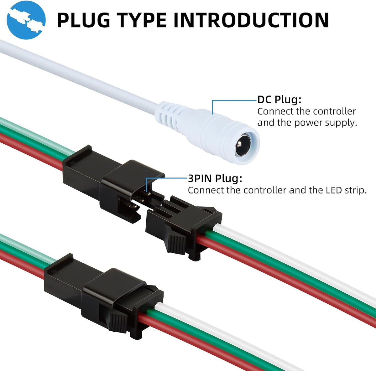 3-Pin RF Controller with 300+ Effects for Addressable LED Strips — product image 3