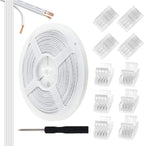 10-Pack 4-Pin 10mm RGB Strip Connectors with 32.8FT Cable — main image