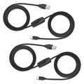 2-Pack 6.6FT USB-A to USB-C Power Cables with On/Off Switch — main image