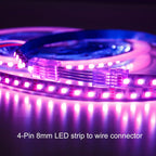 10-Pack 4-Pin 8mm RGB LED Strip-to-Wire Connectors — product image 8
