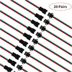 20-Pair JST-SM 3-Pin Male/Female Connectors for Addressable LEDs — product image 5