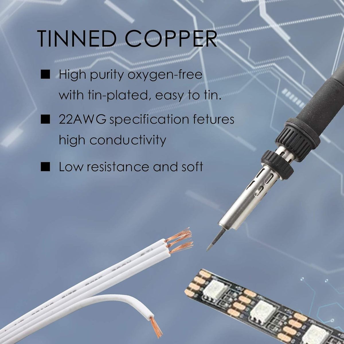 33FT 22AWG 4-Pin RGB LED Strip Extension Wire — product image 6