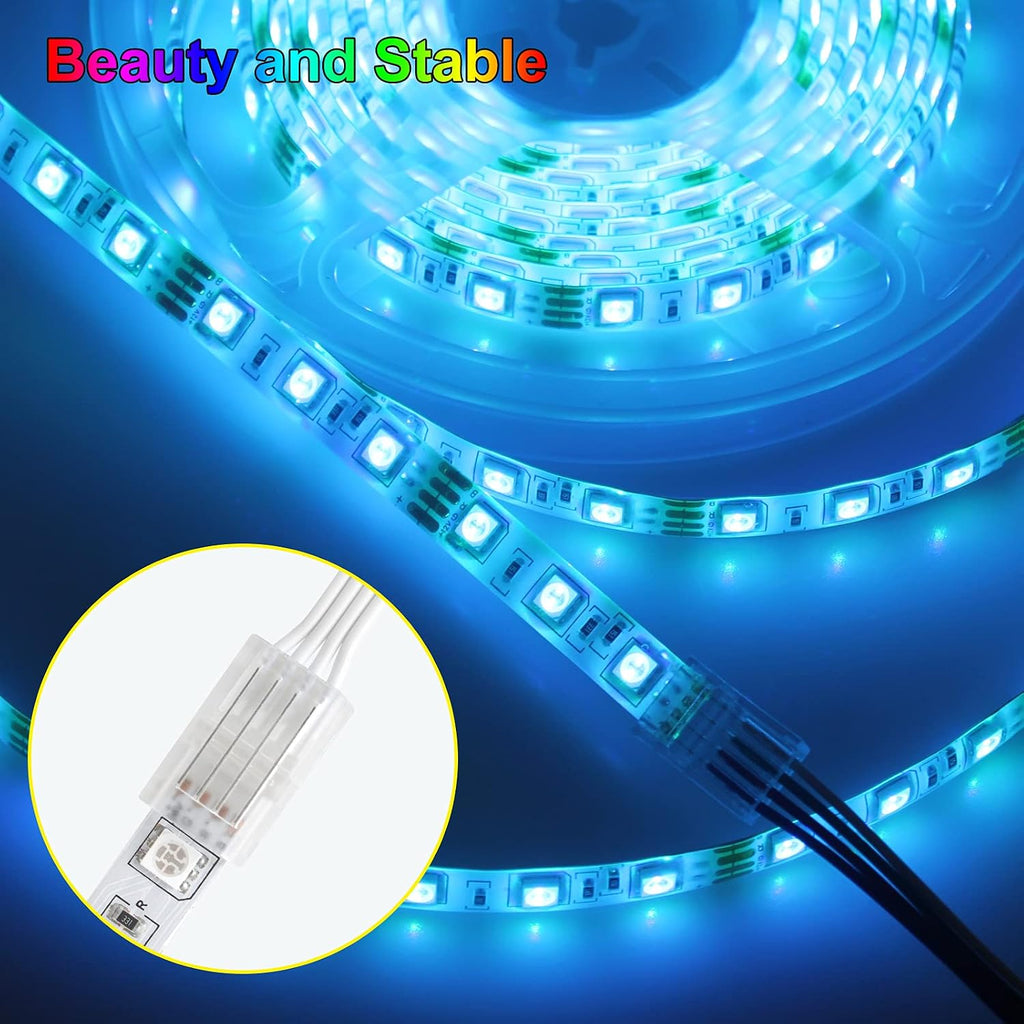 32.8FT 4-Pin RGB Extension Wire & 10mm Connector Kit — product image 8
