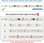 20-Piece 3-Pin 8mm Connector Kit with 32.8FT Extension Wire — product image 8