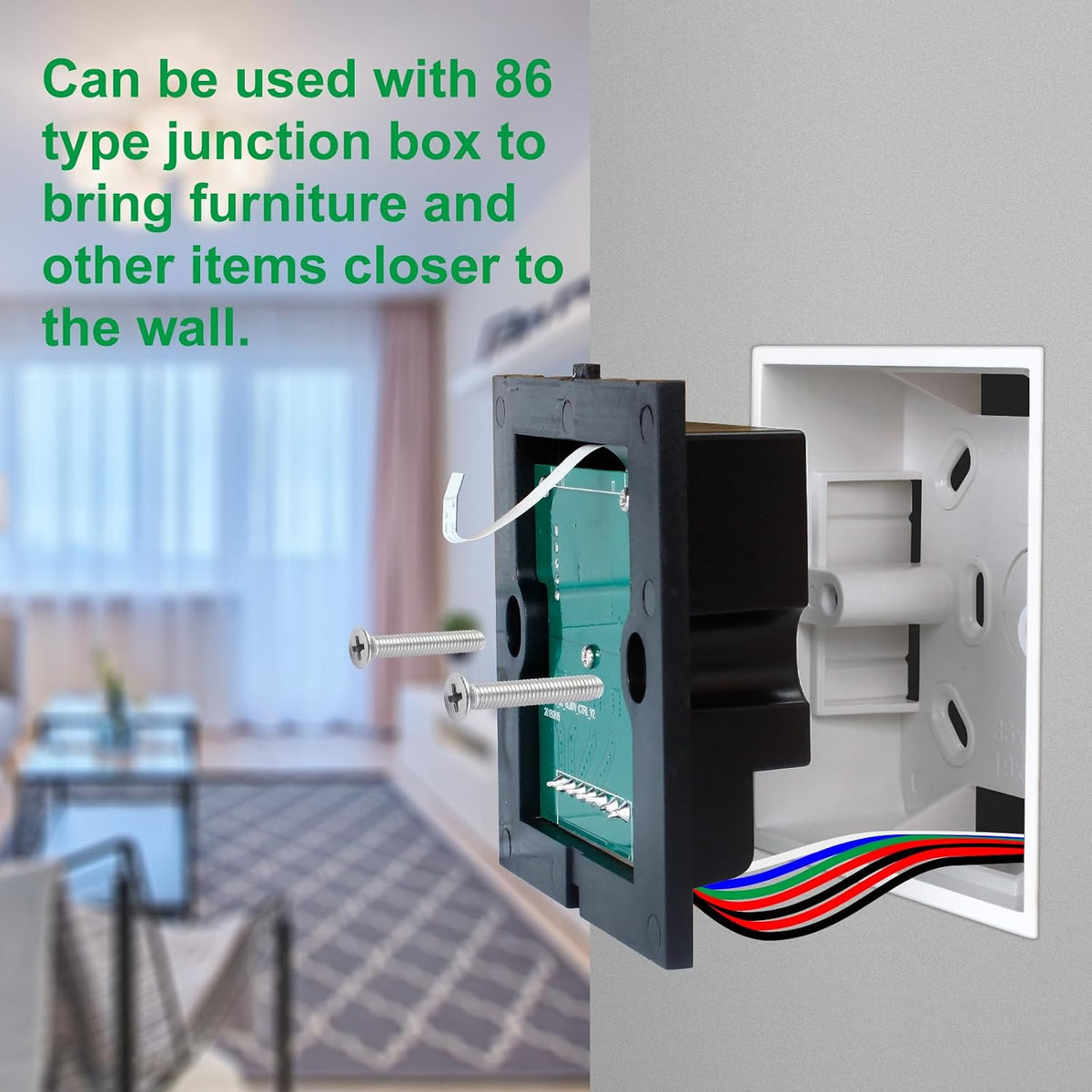 RGBW Wall-Mounted Touch Panel LED Controller for 12–24V Strips — product image 6