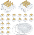 20-Piece 3-Pin 8mm Connector Kit with 32.8FT Extension Wire — main image