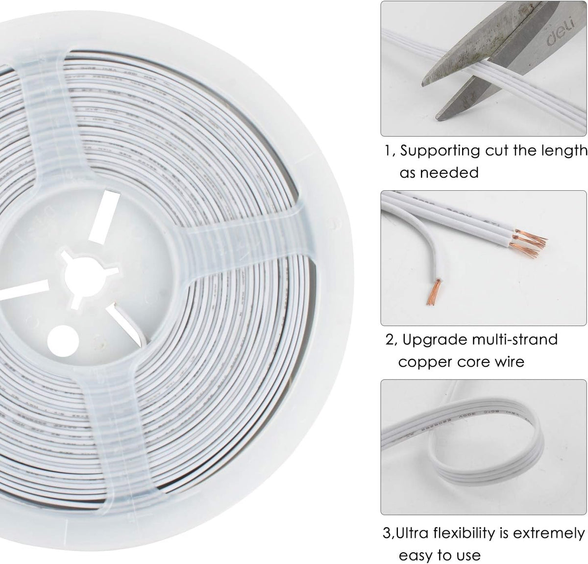 33FT 22AWG 4-Pin RGB LED Strip Extension Wire — product image 3