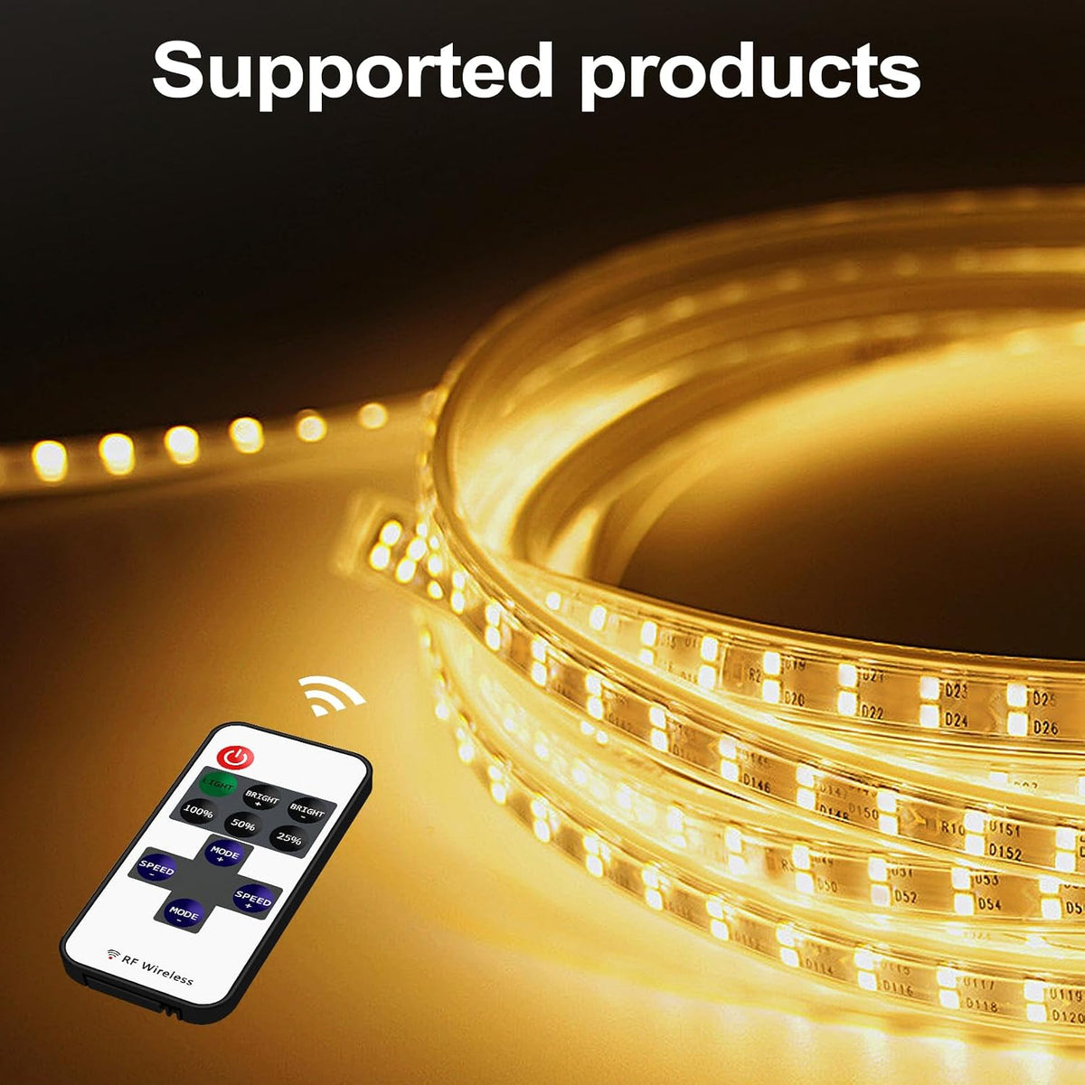2-Pack RF Wireless Dimmer Controllers for Single-Color LED Strips — product image 7
