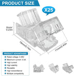 25-Piece 2-Pin 8mm Connector Kit with 32.8FT Extension Wire — product image 2