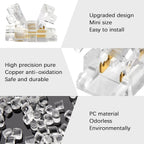 12-Pack 2-Pin 8mm COB LED Strip-to-Wire Connectors — product image 4