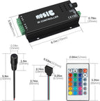 RGB LED Controller with 24-Key IR Remote & Music Sync — product image 7