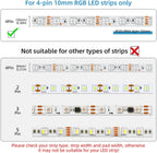 32.8FT 4-Pin RGB Extension Wire & 10mm Connector Kit — product image 3