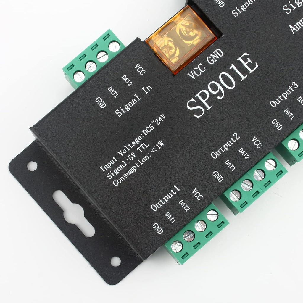SP901E 4-Channel SPI Signal Amplifier for Addressable LED Strips — product image 3