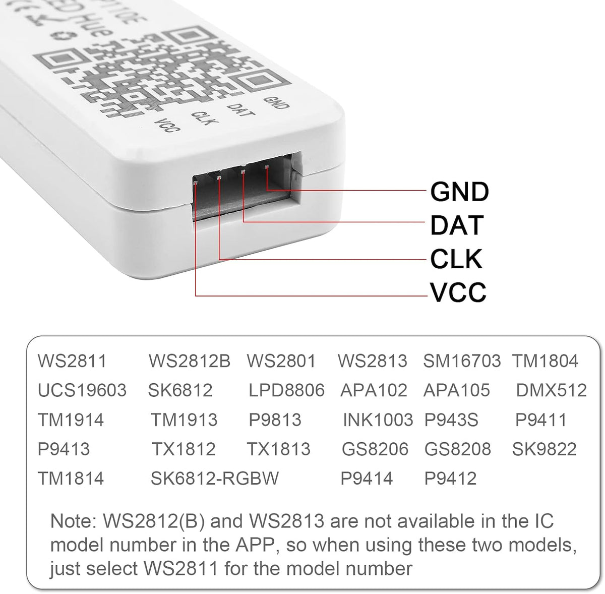 SP110E Bluetooth Pixel LED Controller for RGB/RGBW Strips — product image 4