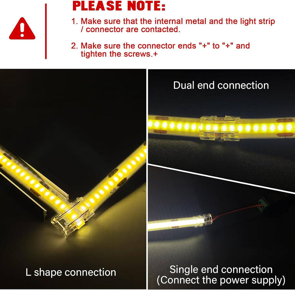 20-Pack 8-in-1 2-Pin 10mm Solderless LED Connectors — product image 8