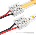 15-Pack 2-Pin 8mm Transparent Strip-to-Wire Connectors — main image