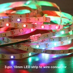 25-Pack 3-Pin 10mm Solderless Connectors for WS2811/WS2812B — product image 8