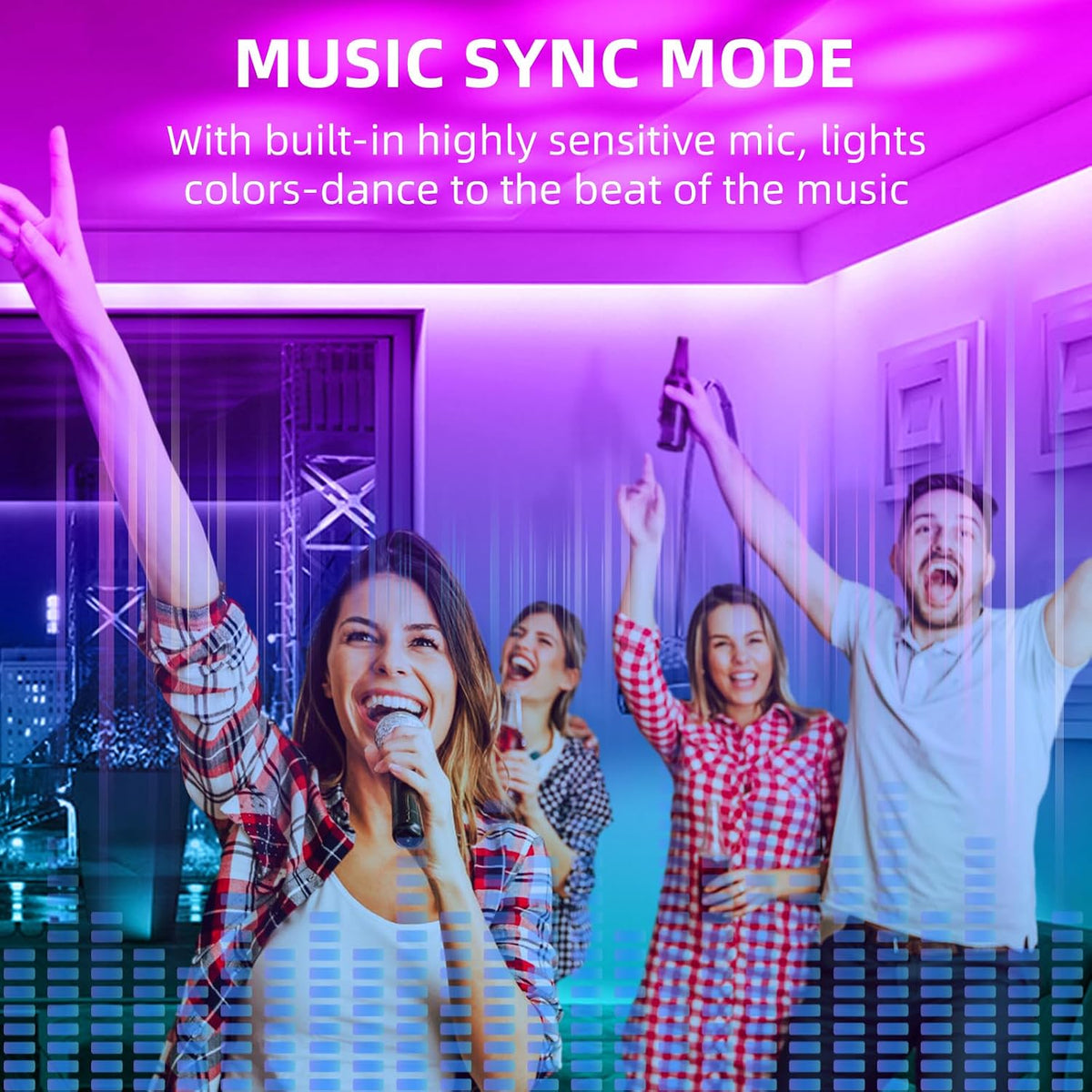 Bluetooth RGB LED Controller with IR Remote, Music Sync & Timer — product image 5