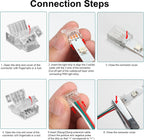 25-Pack 3-Pin 10mm Solderless Connectors for WS2811/WS2812B — product image 6