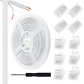 10-Pack 4-Pin 10mm RGB Strip Connectors with 32.8FT Cable
