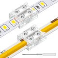15-Pack 2-Pin 10mm Transparent Strip-to-Strip Connectors