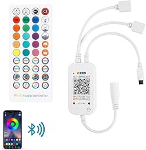 RGBZONE Smart Bluetooth RGB LED Controller with IR Remote & Music Sync