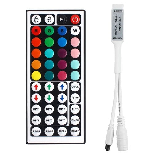 RGBZONE Mini RGB LED Controller DC5-24V 44Key IR Remote For SMD 5050 3528 Strip