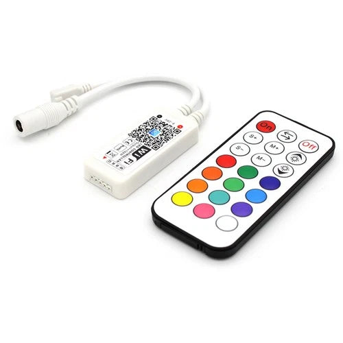 RGBZONE Mini WiFi RGBW LED Controller 9-28V 21Key RF Remote 4A/CH Smart Light