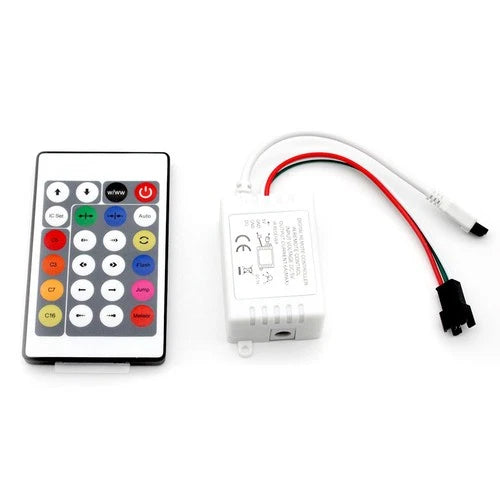 RGBZONE 24Key IR LED Controller DC5V 6A 7 Colors WS2812B WS2811 Common Anode