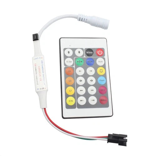 RGBZONE 24Key IR LED Controller 5-24V 2A/CH Common Anode WS2812B WS2811 RGB Strip