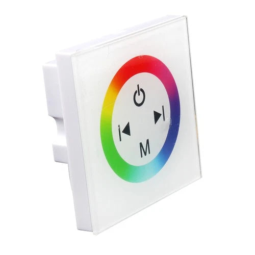 RGBZONE Wall-Mounted Touch Panel RGB LED Controller DC12-24V