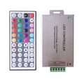 RGBZONE RGB LED Light Strip Controller 24A DC12-24V 44Key IR Remote for Home Decor