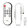 RGBZONE HW16 Single Color LED Dimmer 5-24V 6A IR Remote 3 Key Controller for Strip