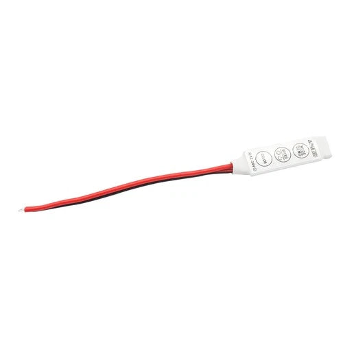 RGBZONE ABI 4-Pin Mini RGB LED Controller 3-Key Dimmer for LED Strip Lights 12V 24V